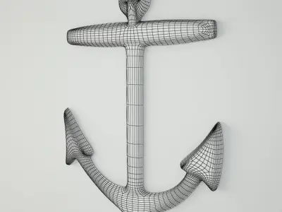Brass Anchor 2 3D model