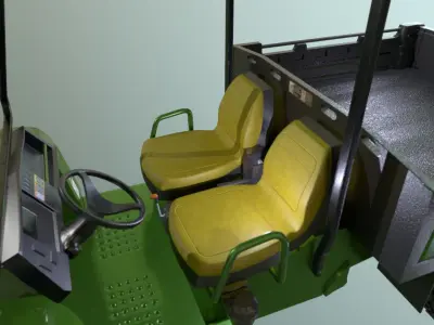 John Deere Gator Low-poly 3D model