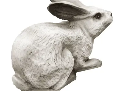 Garden figure Rabbit 3D model