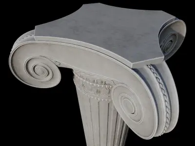 corint column B 3D model