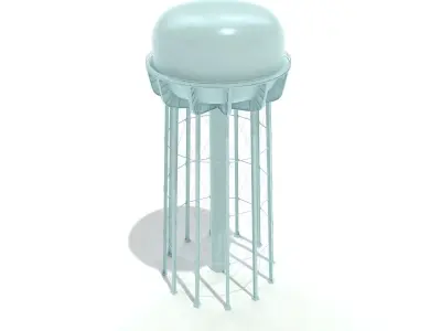 Water Tower of Thomaston 3D model