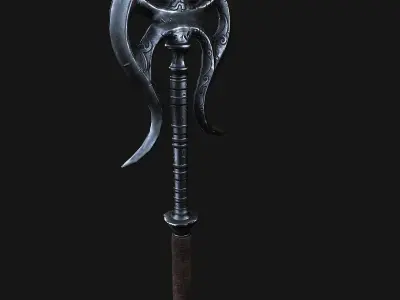 battle ax 3D model