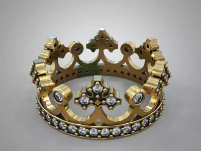 Ring crown 3D print model purchase