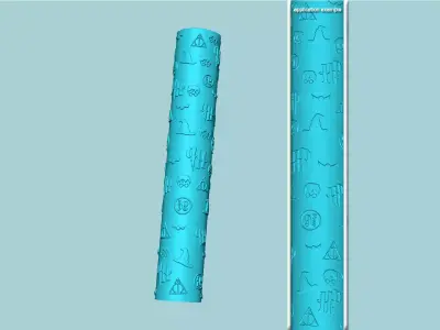 Texture Roll 76 Harry Potter Positive - Fondant Decoration Maker 3D print model