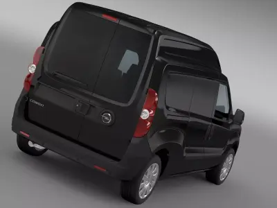 Opel Combo LWB High Roof Cargo D 2015 3D model