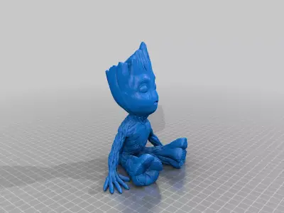 Vase Baby Groot 3D print model