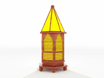 f13 Ramadan lantern fanous 3D model