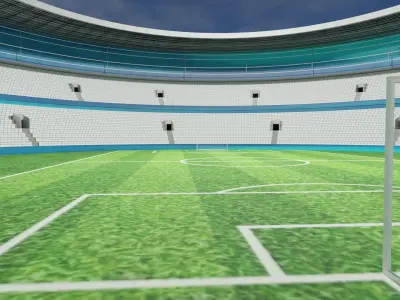 Football Stadium  Low-poly 3D model buy