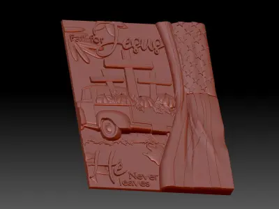 Car road 3D print model
