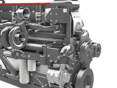 DIESEL CUMMINS ENGINE N14 OR CELET 3D print model