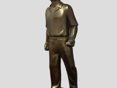 Statue LY TU TRONG 3D model
