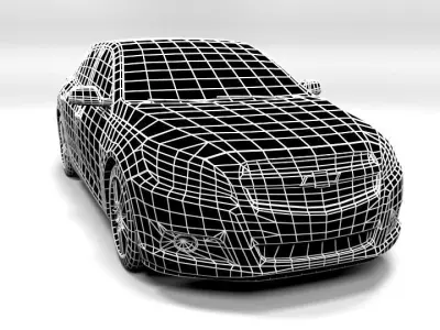 CHEVROLET MALIBU 2012 LOWPOLY Low-poly 3D model