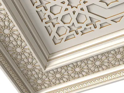 Ceiling in oriental style 3D model