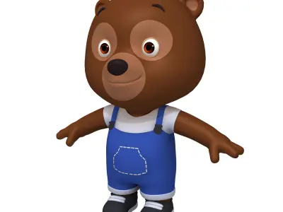 Bear Cartoon 3D model