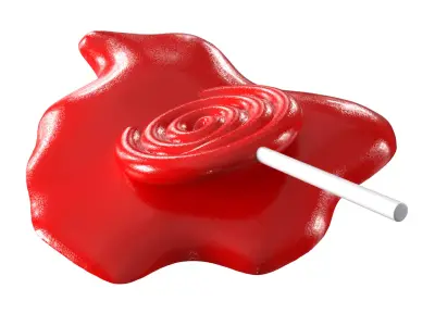 Melting Round Lollipop 3D print model
