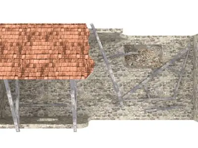 Ruined house Free 3D model