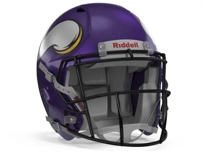 Minnesota Vikings American Football Helmet 3D model