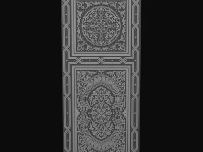 Arabic decorative element Low-poly 3D model