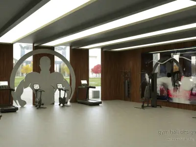 Fitness Gym 3D model 3D model