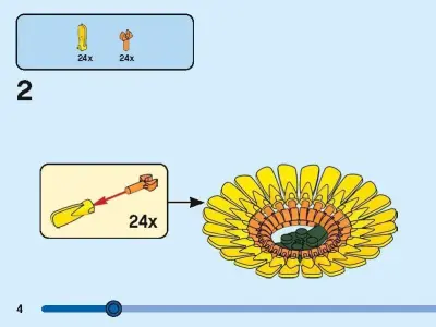 TwindBricks3D - 40524 Sunflowers 3D print model