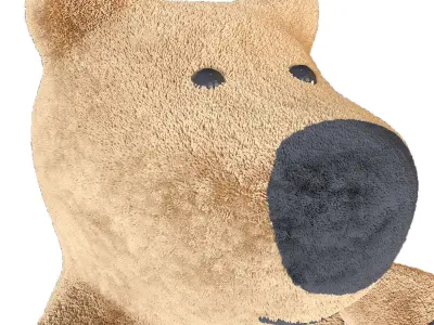 Bear plush toy 3D model