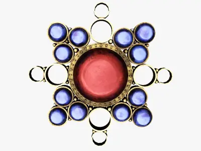 Medieval Gem Low-poly 3D model