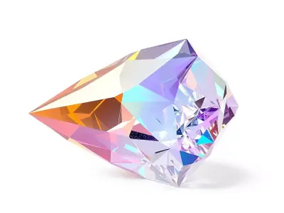Prismatic Diamond model pack Low-poly 3D model