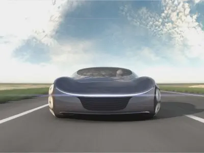Electric concept car 3D model
