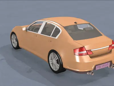 Car Vehicle Low-poly 3D model