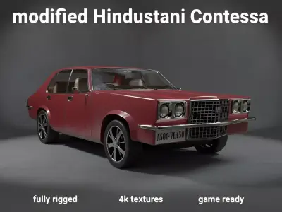 MODIFIED HM CONTESSA Low-poly 3D model