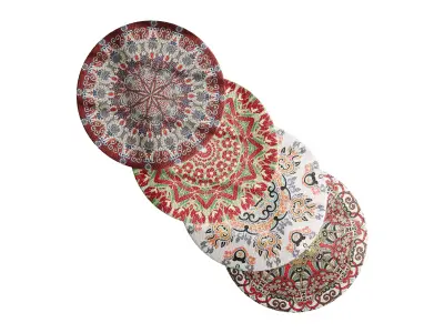 Round carpet 32 3D model