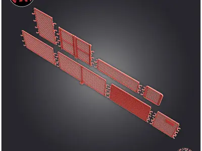 Chain Link Fence  3D print model
