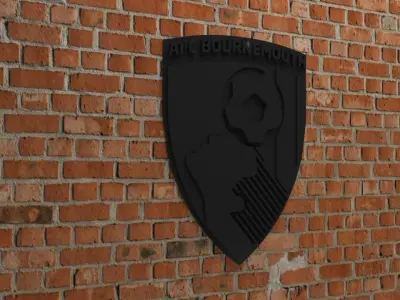 A F C Bournemouth Logo 3D print model