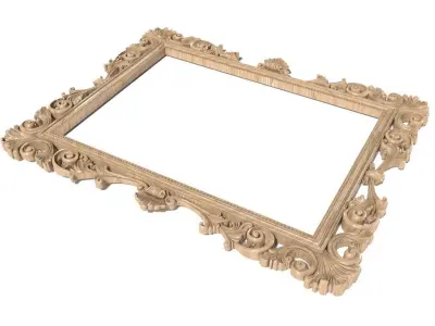 Frame-022 ornate frame 3D model