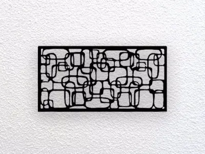 Abstract Wall Art 3D print model 48