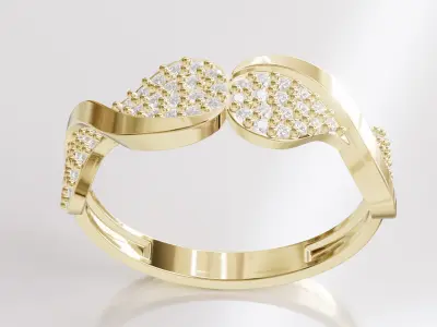 Jewelry Diamond Ring Model RG42 Free 3D print model