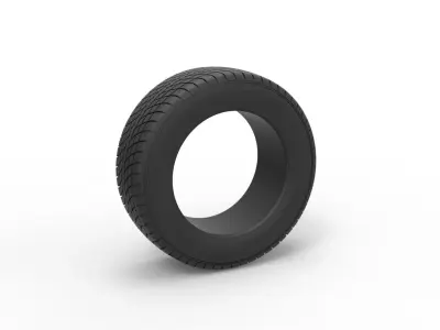 Race tire 7 Scale 1 to 25 3D print model