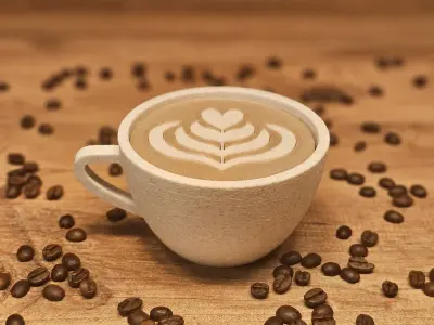 Latte Art 3D print model