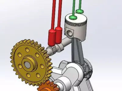 Engine gear 3D model