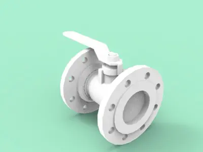 ball valve 3D print model