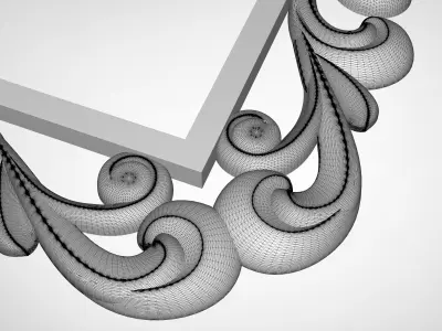  3D model of the Frame for a mirror or Picture 3D print model