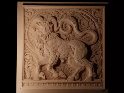 Satyr CNC 3d Print High Relief Sand Casting 3D print model