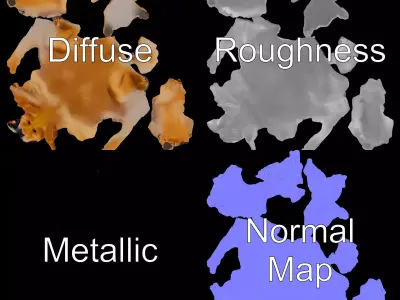 Golden Retriever model pack Low-poly 3D model