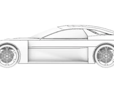 Car exterior design  3D model