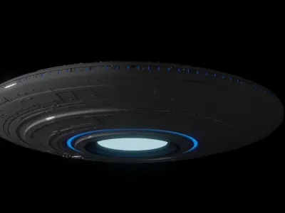 Saucer Concept 7  Free 3D model