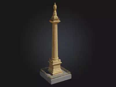 Column Replica Model  Pillar of Classical Architecture 3D model