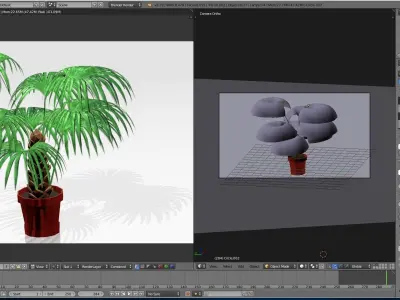 ARECA PALM Low-poly 3D model