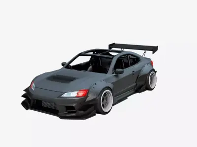 Urban Concept Sports Car Modern Custom Design 01 3D model