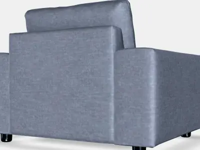 VIMLE Armchair 8 Low-poly 3D model