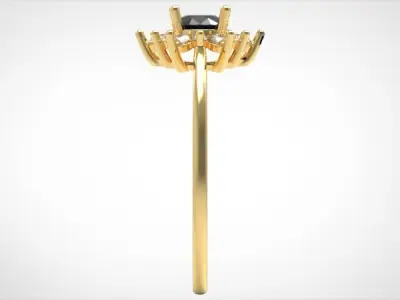 Halo jewellry ring 3D print model